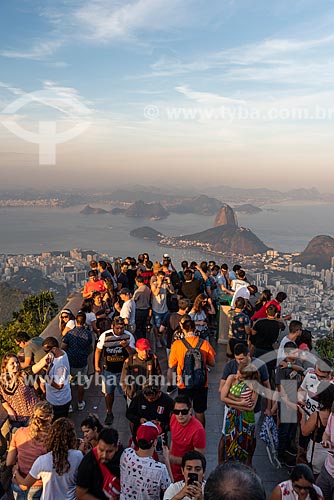  View of Sugarloaf from Christ the Redeemer mirante  - Rio de Janeiro city - Rio de Janeiro state (RJ) - Brazil