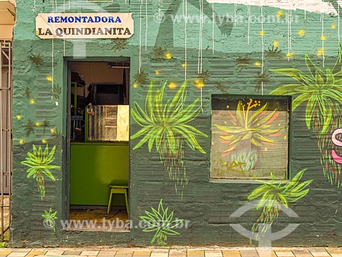  Wall with graffiti - Bogota city  - Bogota city - Cundinamarca department - Colombia