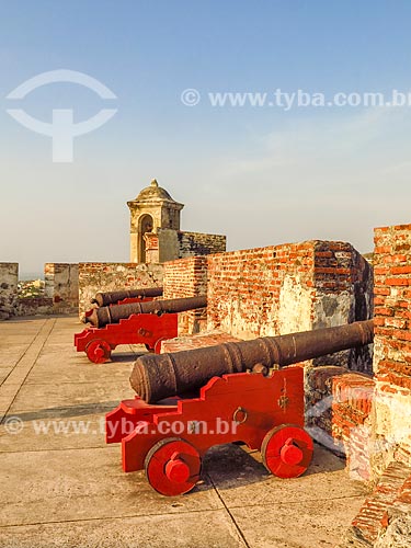  Cannons of the Castillo San Felipe de Barajas (Saint Felipe de Barajas Castle) - 1657  - Cartagena city - Bolivar department - Colombia