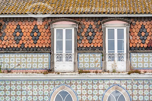  Detail of historic houses - Distrito de Lisboa  - Sintra municipality - Lisbon district - Portugal