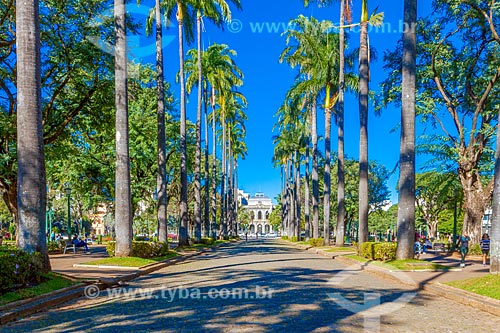  Liberdade Square (Liberty Square) with the Palace of Liberty (1897) - old headquarters of the State Government - integrates the Circuit Cultural Liberdade Square - in the background  - Belo Horizonte city - Minas Gerais state (MG) - Brazil