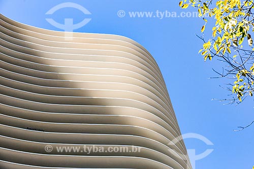  Detail of facade of the Niemeyer Building (1955) - Liberdade Square (Liberty Square)  - Belo Horizonte city - Minas Gerais state (MG) - Brazil