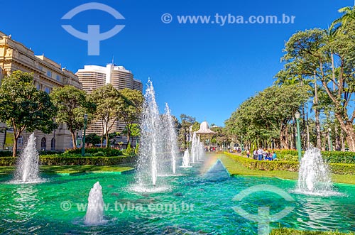  Fountain - artificial lake - Liberdade Square (Liberty Square)  - Belo Horizonte city - Minas Gerais state (MG) - Brazil