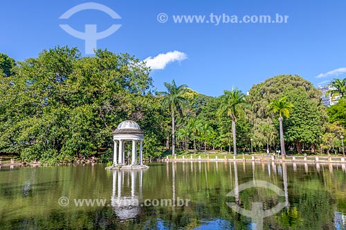  View of Kiosk Lagoon - Americo Renne Giannetti Municipal Park (1897)  - Belo Horizonte city - Minas Gerais state (MG) - Brazil