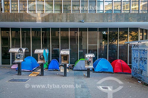  Tents of homeless - Seven September Square  - Belo Horizonte city - Minas Gerais state (MG) - Brazil