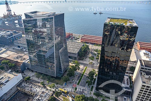  Aerial photo of the Vista Guanabara Building and the Headquarters Building of the L Oréal Brasil  - Rio de Janeiro city - Rio de Janeiro state (RJ) - Brazil