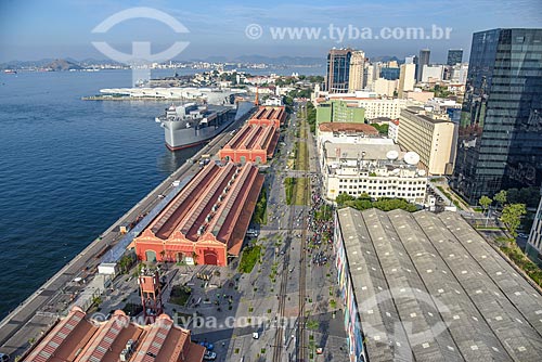  Aerial photo of the Warehouses of Gamboa Pier - Rio de Janeiro Port  - Rio de Janeiro city - Rio de Janeiro state (RJ) - Brazil