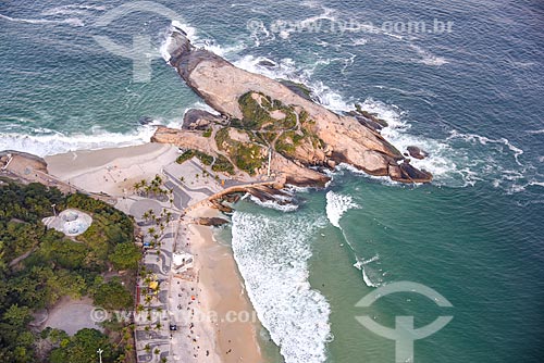  Aerial photo of the Arpoador Stone  - Rio de Janeiro city - Rio de Janeiro state (RJ) - Brazil