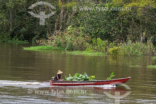  Riverine - canoe - Janauari Lagoon  - Iranduba city - Amazonas state (AM) - Brazil