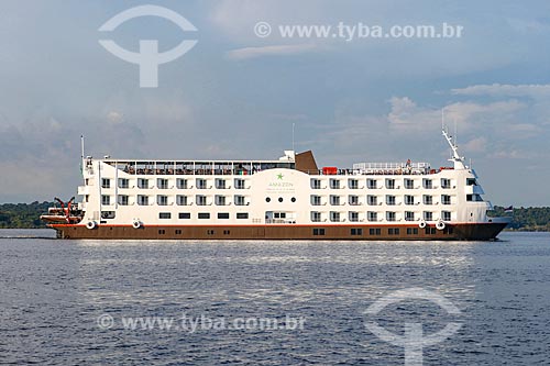  Cruise ship Amazon Grand Iberostar sailing on the Negro River  - Manaus city - Amazonas state (AM) - Brazil