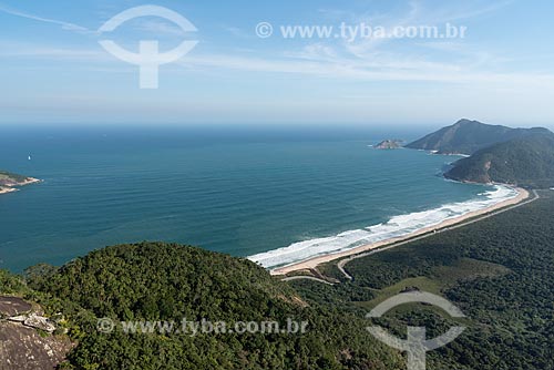  Aerial photo of the Grumari Beach  - Rio de Janeiro city - Rio de Janeiro state (RJ) - Brazil
