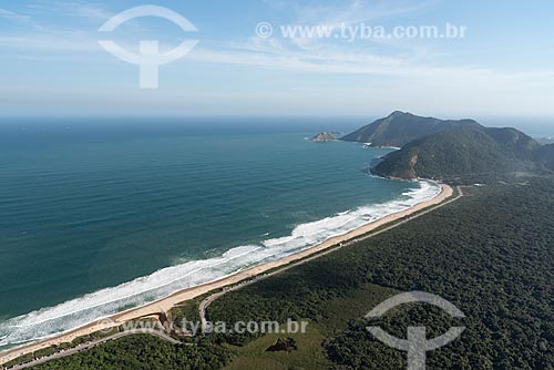  Aerial photo of the Grumari Beach  - Rio de Janeiro city - Rio de Janeiro state (RJ) - Brazil