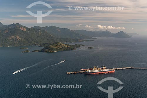  Aerial photo of the wharf of the Maritime Terminal of Ilha Grande Bay (TEBIG) - Ilha Grande Bay  - Angra dos Reis city - Rio de Janeiro state (RJ) - Brazil