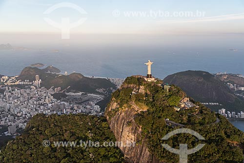  Aerial photo of the Christ the Redeemer (1931)  - Rio de Janeiro city - Rio de Janeiro state (RJ) - Brazil