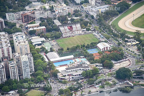  Aerial photo of the headquarters of Club de Regatas Flamengo  - Rio de Janeiro city - Rio de Janeiro state (RJ) - Brazil