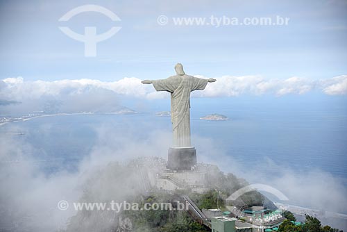  Aerial photo of the Christ the Redeemer (1931)  - Rio de Janeiro city - Rio de Janeiro state (RJ) - Brazil