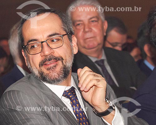  Detail of Abraham Weintraub - Education Minister - during the opening of 12th Brazilian Congress of Private Higher Education (CBESP)  - Belo Horizonte city - Minas Gerais state (MG) - Brazil