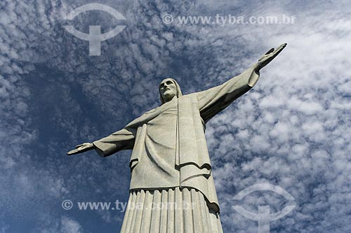  Detail of statue of Christ the Redeemer  - Rio de Janeiro city - Rio de Janeiro state (RJ) - Brazil