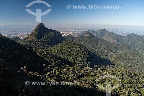  View of the Tijuca Peak from Bico do Papagaio Mountain  - Rio de Janeiro city - Rio de Janeiro state (RJ) - Brazil