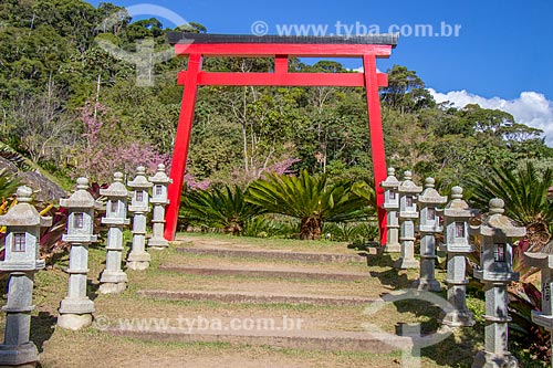  Detail of Torii - traditional Japanese gate - Valley of Love  - Petropolis city - Rio de Janeiro state (RJ) - Brazil