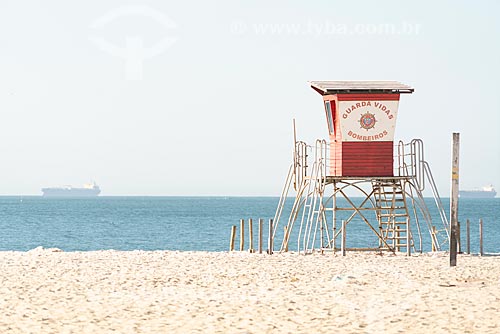  Guardhouse of lifeguard - Ipanema Beach waterfront  - Rio de Janeiro city - Rio de Janeiro state (RJ) - Brazil