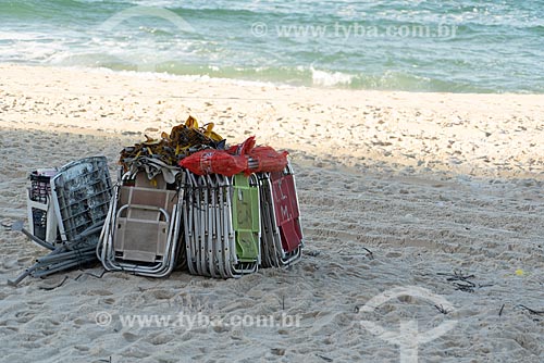  Beach chairs - Ipanema Beach waterfront  - Rio de Janeiro city - Rio de Janeiro state (RJ) - Brazil