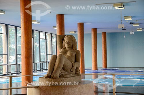  Mulher reclinada (Reclining woman) sculpture - inside of Gustavo Capanema Building (1945) - old Ministry of Education, current headquarters of the Ministry of Culture in Rio de Janeiro  - Rio de Janeiro city - Rio de Janeiro state (RJ) - Brazil