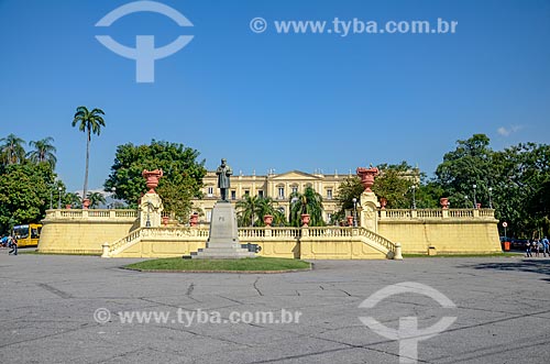  Facade of the National Museum - old Sao Cristovao Palace - Quinta da Boa Vista Park  - Rio de Janeiro city - Rio de Janeiro state (RJ) - Brazil