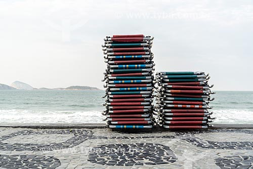  Beach chairs - Ipanema Beach waterfront  - Rio de Janeiro city - Rio de Janeiro state (RJ) - Brazil