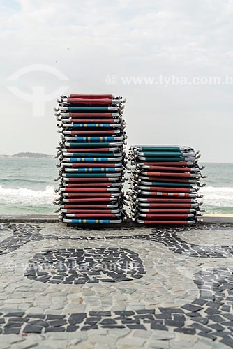  Beach chairs - Ipanema Beach waterfront  - Rio de Janeiro city - Rio de Janeiro state (RJ) - Brazil