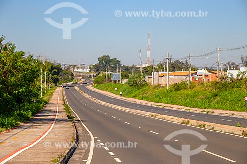  Snippet of Constante Peruchi Highway (SP-316)  - Rio Claro city - Sao Paulo state (SP) - Brazil