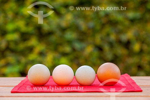  Basket of rustic eggs  - Guarani city - Minas Gerais state (MG) - Brazil