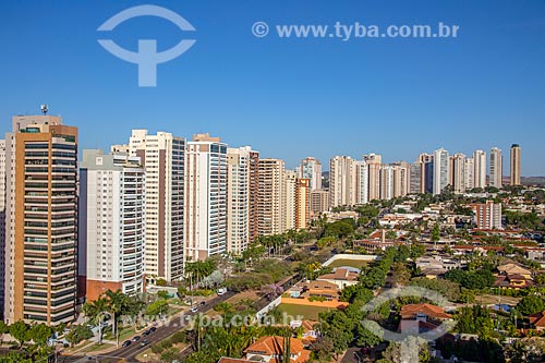  Picture taken with drone of the residential condominiums - Professor Joao Fiusa Avenue  - Ribeirao Preto city - Sao Paulo state (SP) - Brazil