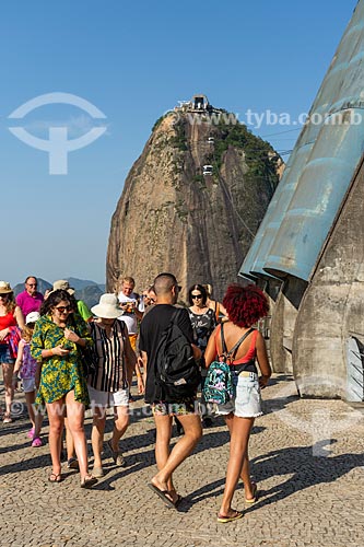  Tourist - Bondinho Square - Urca Mountain cable car station  - Rio de Janeiro city - Rio de Janeiro state (RJ) - Brazil