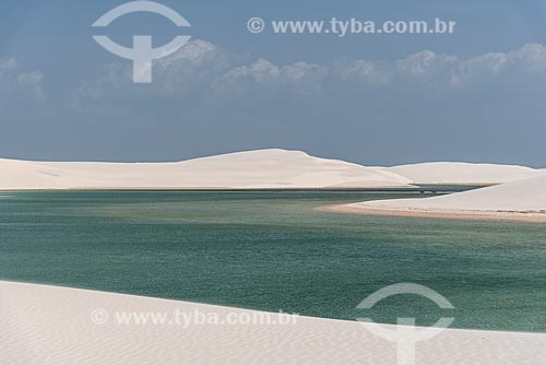  View of lagoon - Lencois Maranhenses National Park  - Barreirinhas city - Maranhao state (MA) - Brazil