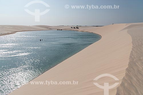  View of lagoon - Lencois Maranhenses National Park  - Barreirinhas city - Maranhao state (MA) - Brazil