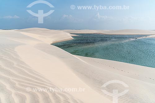  View of lagoon - Lencois Maranhenses National Park  - Barreirinhas city - Maranhao state (MA) - Brazil