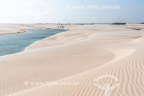  View of lagoon - Lencois Maranhenses National Park  - Barreirinhas city - Maranhao state (MA) - Brazil