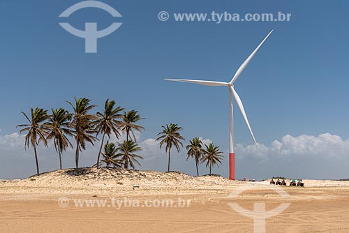  View of the aerogenerators of Delta 3 Wind Complex near to Cabure Beach  - Barreirinhas city - Maranhao state (MA) - Brazil
