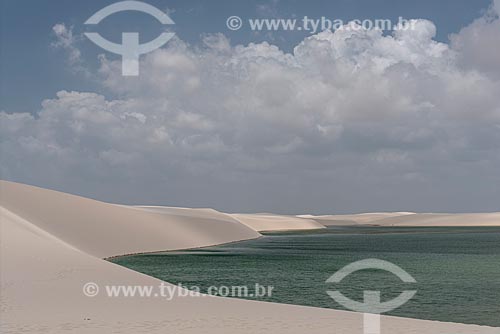  View of lagoon - Lencois Maranhenses National Park  - Barreirinhas city - Maranhao state (MA) - Brazil