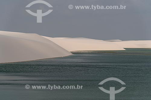  View of lagoon - Lencois Maranhenses National Park  - Barreirinhas city - Maranhao state (MA) - Brazil