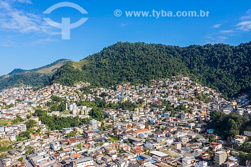  Picture taken with drone of buildings on the slopes of hills  - Angra dos Reis city - Rio de Janeiro state (RJ) - Brazil