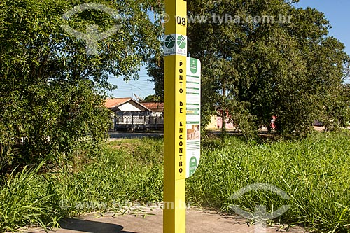  APELL - Signaling of meeting point for the local community in case of disruption of Project Mexilhao Gas Pipeline  - Caraguatatuba city - Sao Paulo state (SP) - Brazil