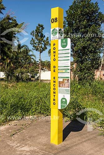  APELL - Signaling of meeting point for the local community in case of disruption of Project Mexilhao Gas Pipeline  - Caraguatatuba city - Sao Paulo state (SP) - Brazil