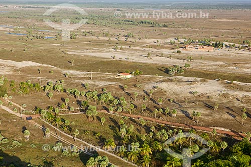  Aerial view of Luis Correia interior  - Luis Correia city - Piaui state (PI) - Brazil