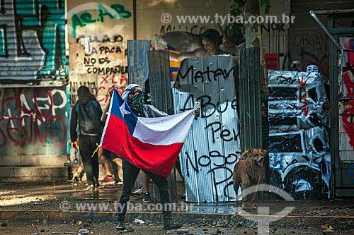  Demonstrations against the Sebastián Piñera government, social inequality and repression  - Santiago city - Santiago Province - Chile