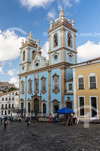  Facade of Our Lady of Rosario dos Pretos Church (XVIII century) - Pelourinho  - Salvador city - Bahia state (BA) - Brazil