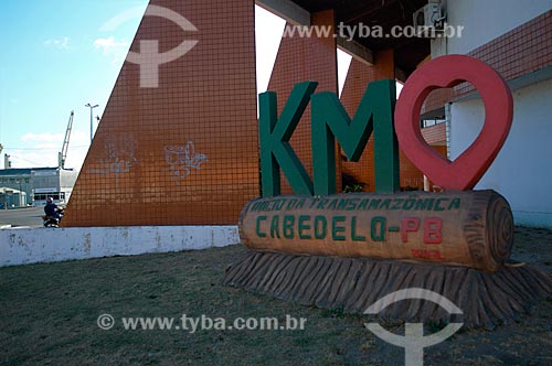  Mark of the beginning of Transamazonica highway (BR-230)  - Cabedelo city - Paraiba state (PB) - Brazil