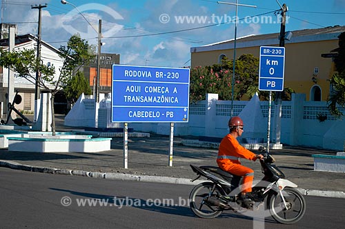  Beginning of Transamazonica highway (BR-230)  - Cabedelo city - Paraiba state (PB) - Brazil