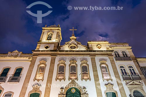 Lighted facade of Third order of Saint Dominic Gusmao Church (XVIII century)